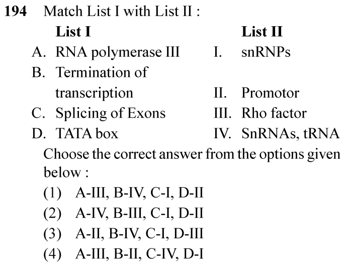 NEET 2024 zoology Question 194