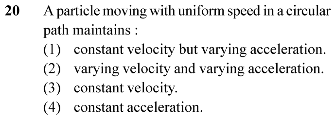 NEET 2024 physics Question 20