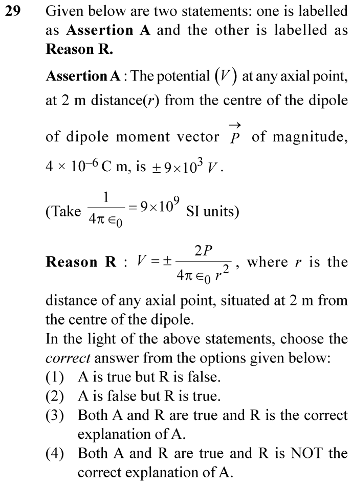 NEET 2024 physics Question 29