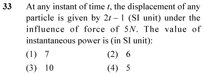 NEET 2024 physics Question 33