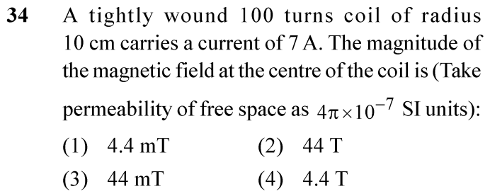 NEET 2024 physics Question 34