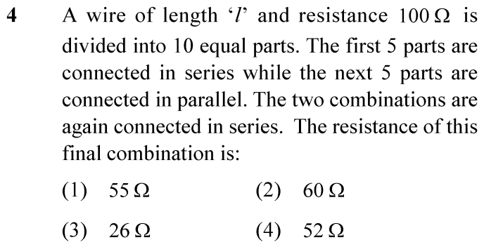 NEET 2024 physics Question 4