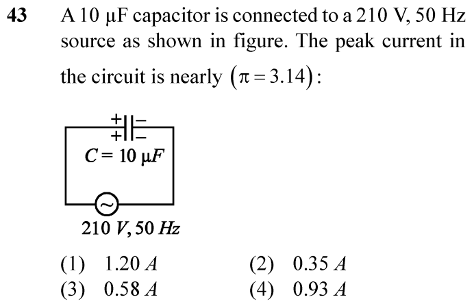 NEET 2024 physics Question 43
