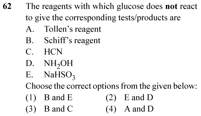NEET 2024 chemistry Question 62