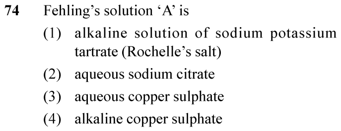 NEET 2024 chemistry Question 74