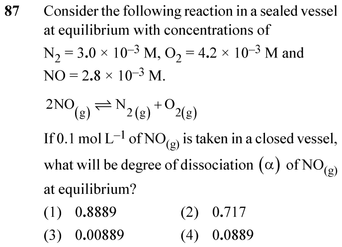 NEET 2024 chemistry Question 87
