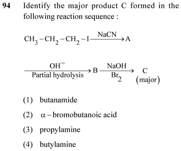 NEET 2024 chemistry Question 94