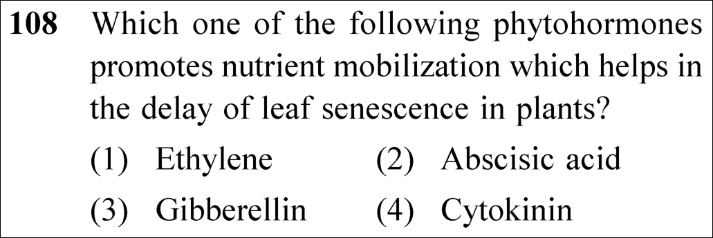 NEET 2025 Botany Question 108