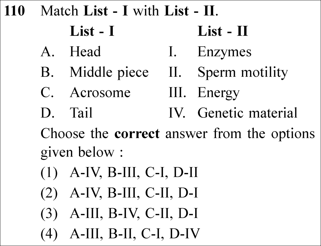 NEET 2025 Botany Question 110