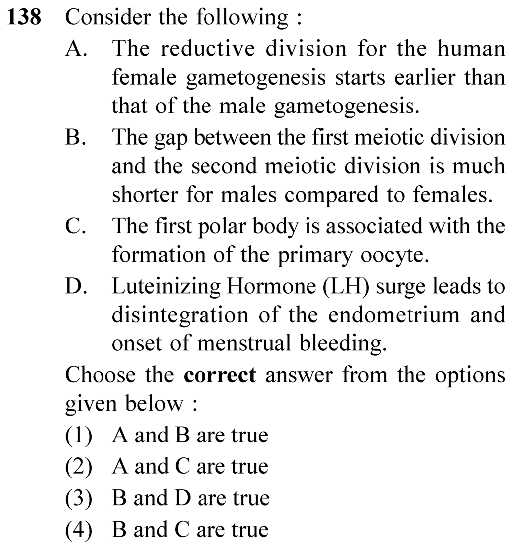 NEET 2025 Zoology Question 138