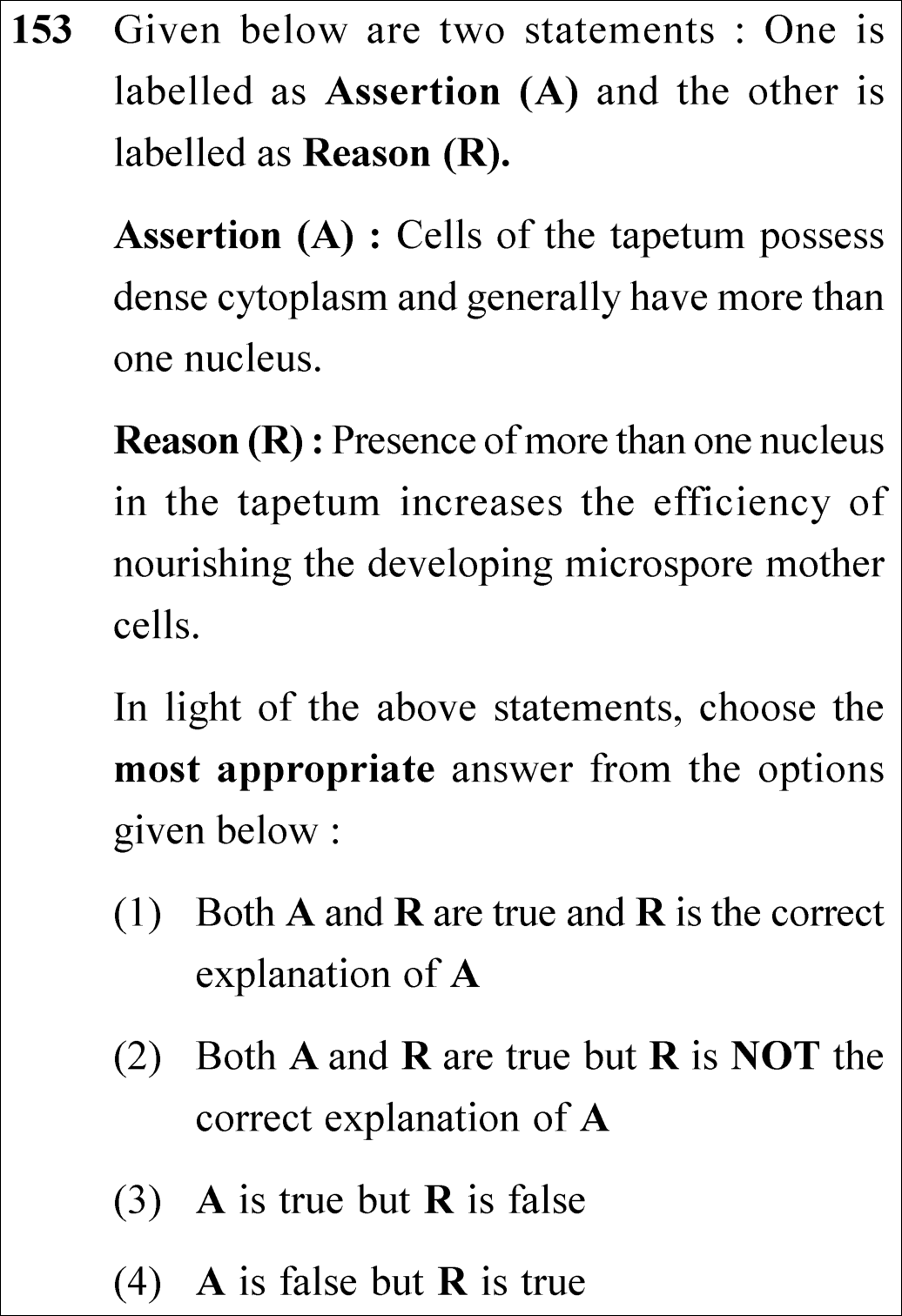 NEET 2025 Zoology Question 153