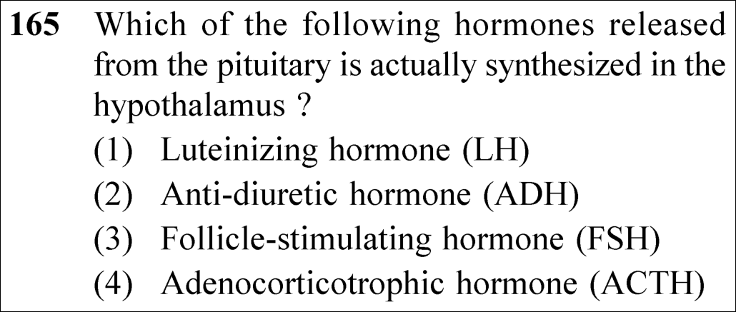 NEET 2025 Zoology Question 165