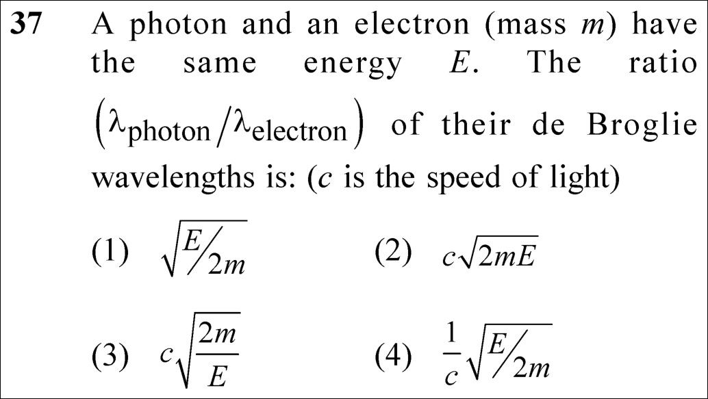 NEET 2025 physics Question 37
