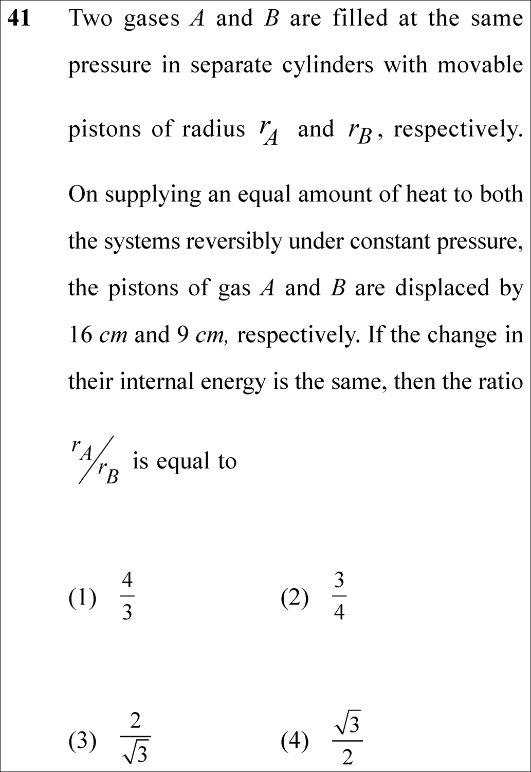 NEET 2025 physics Question 41