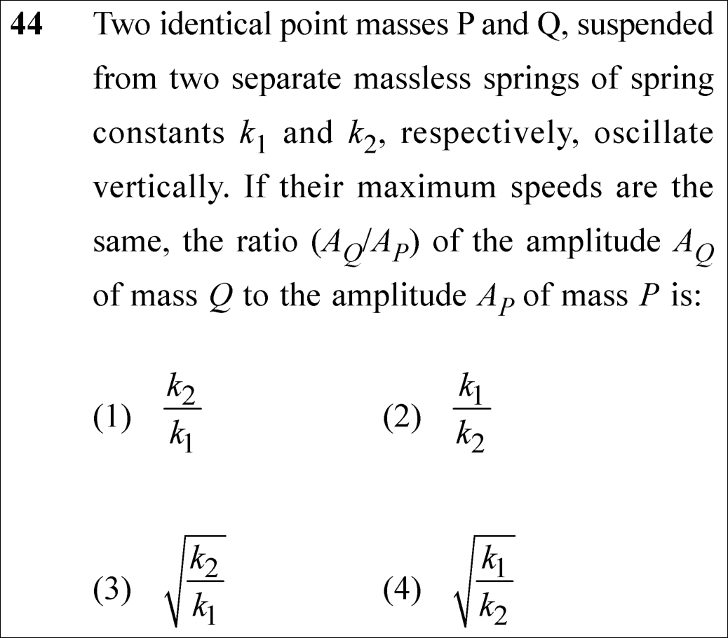NEET 2025 physics Question 44
