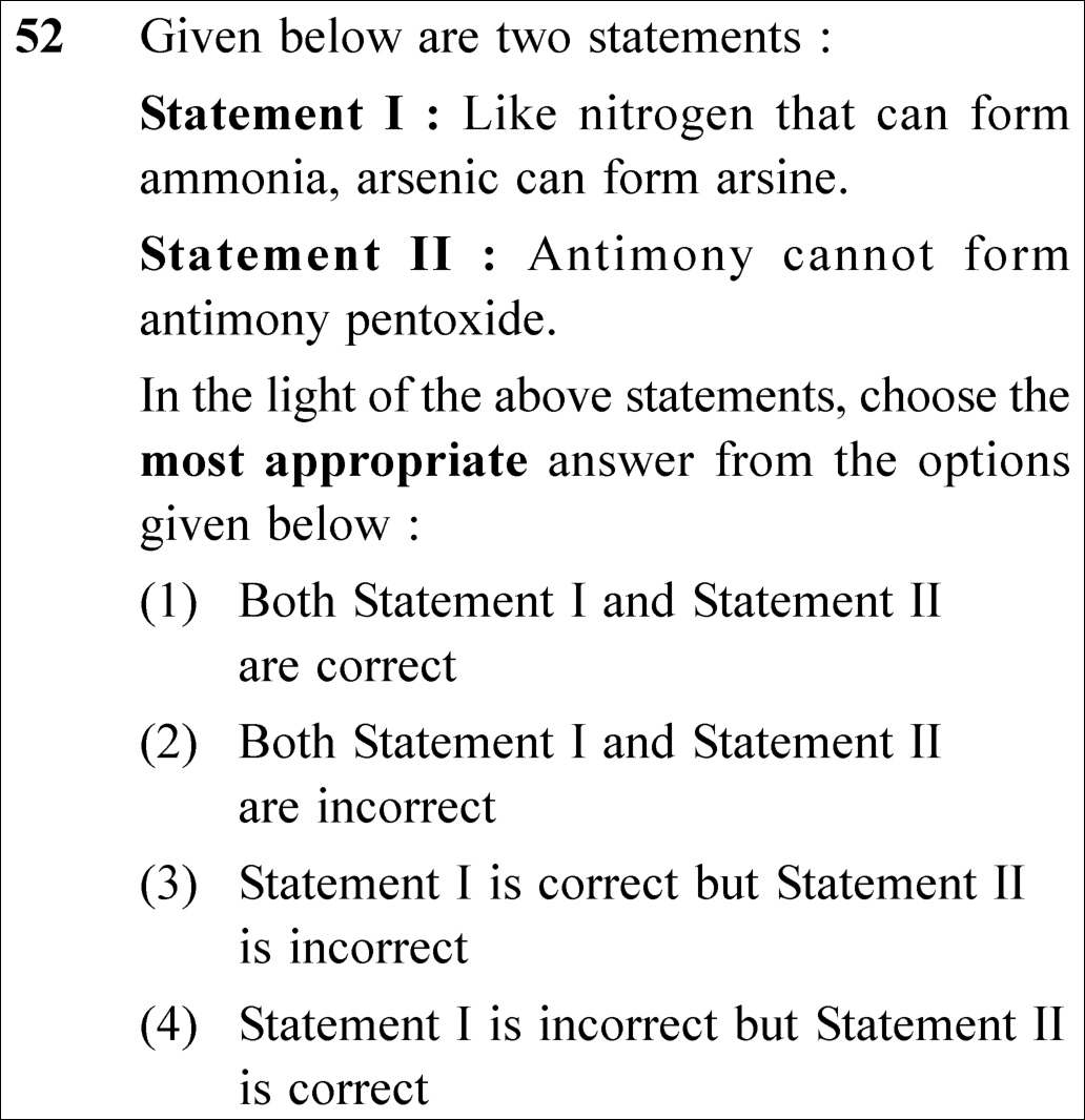 NEET 2025 chemistry Question 52