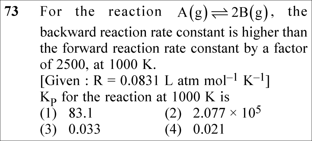 NEET 2025 chemistry Question 73