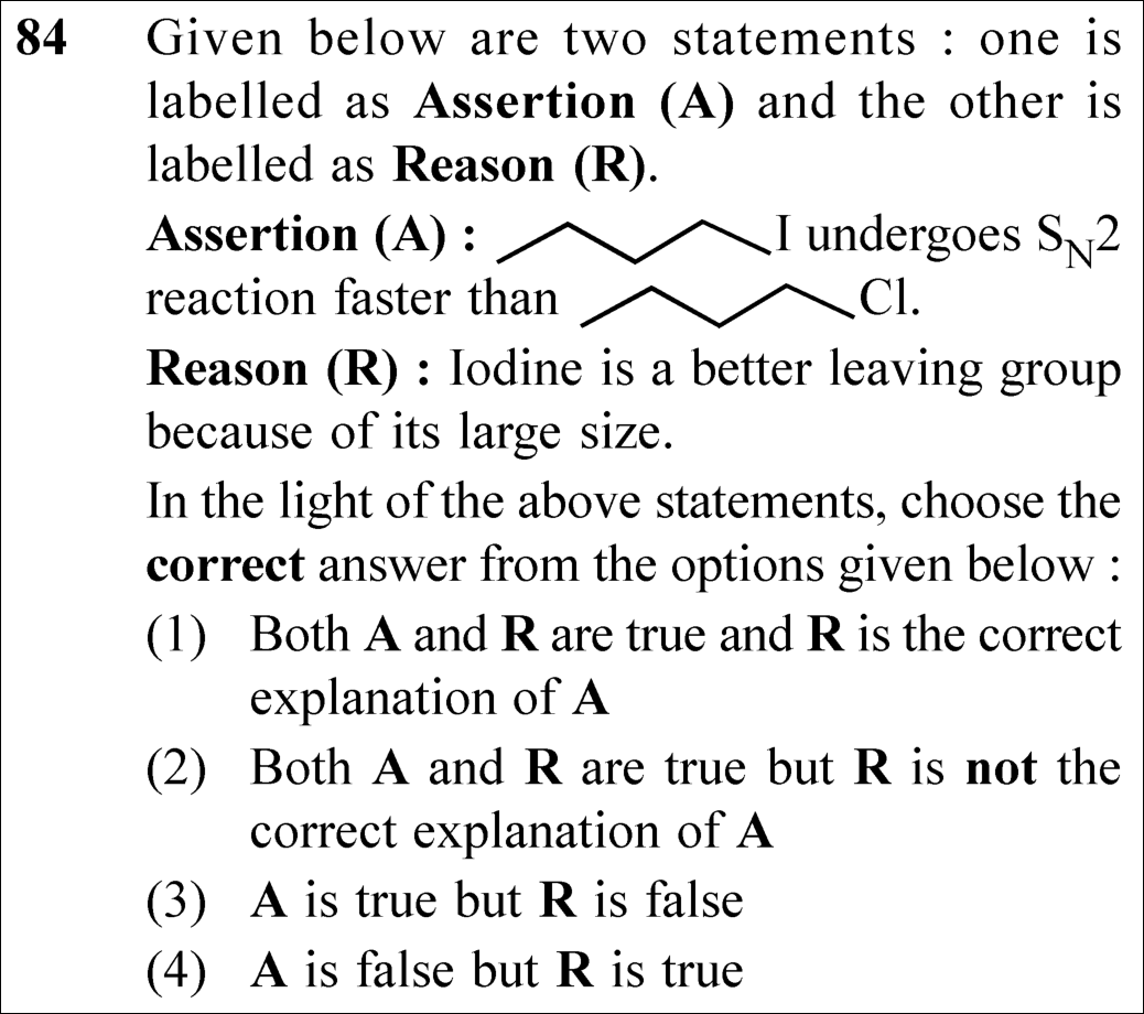 NEET 2025 chemistry Question 84