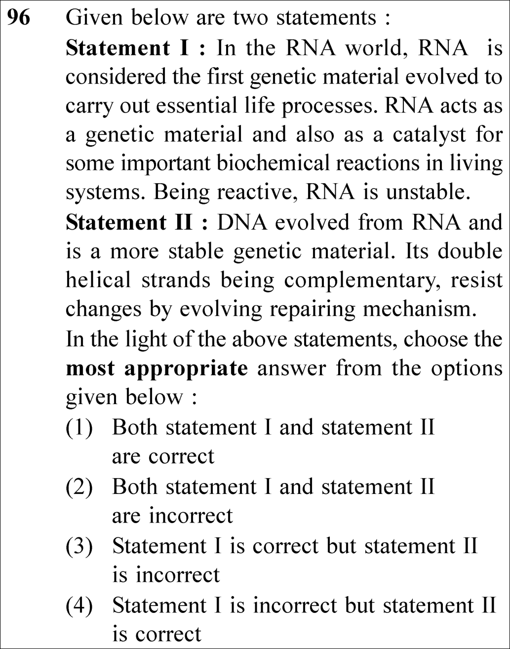 NEET 2025 Botany Question 96