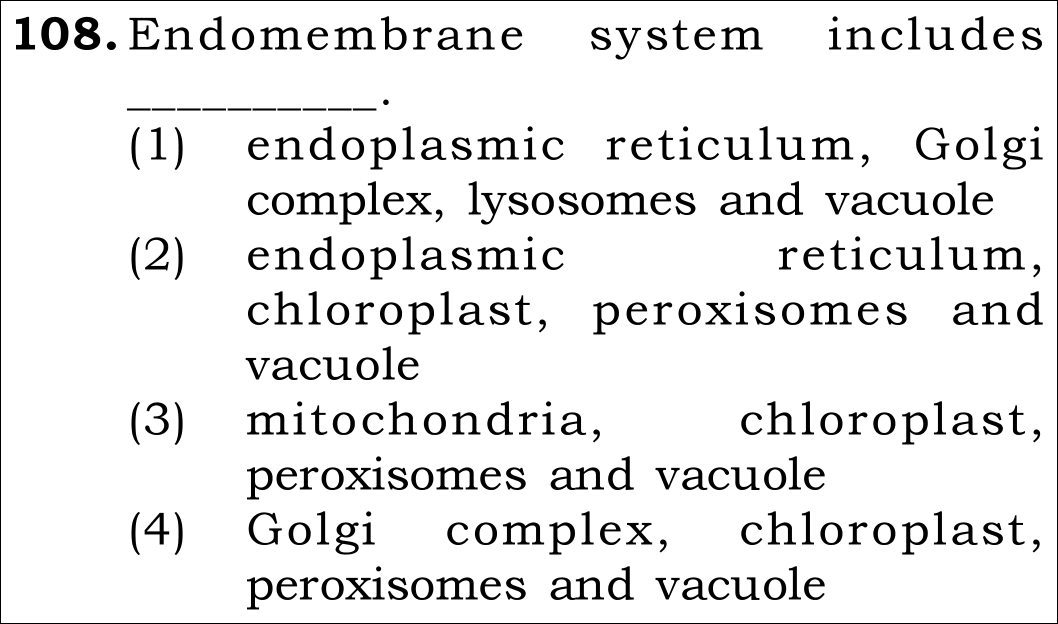 NEET 2026 Botany Question 108