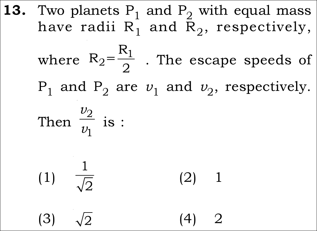 NEET 2026 Physics Question 13