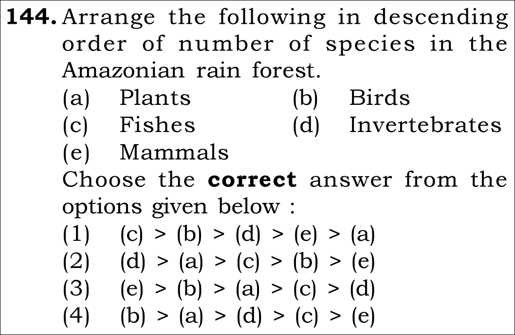 NEET 2026 Zoology Question 144