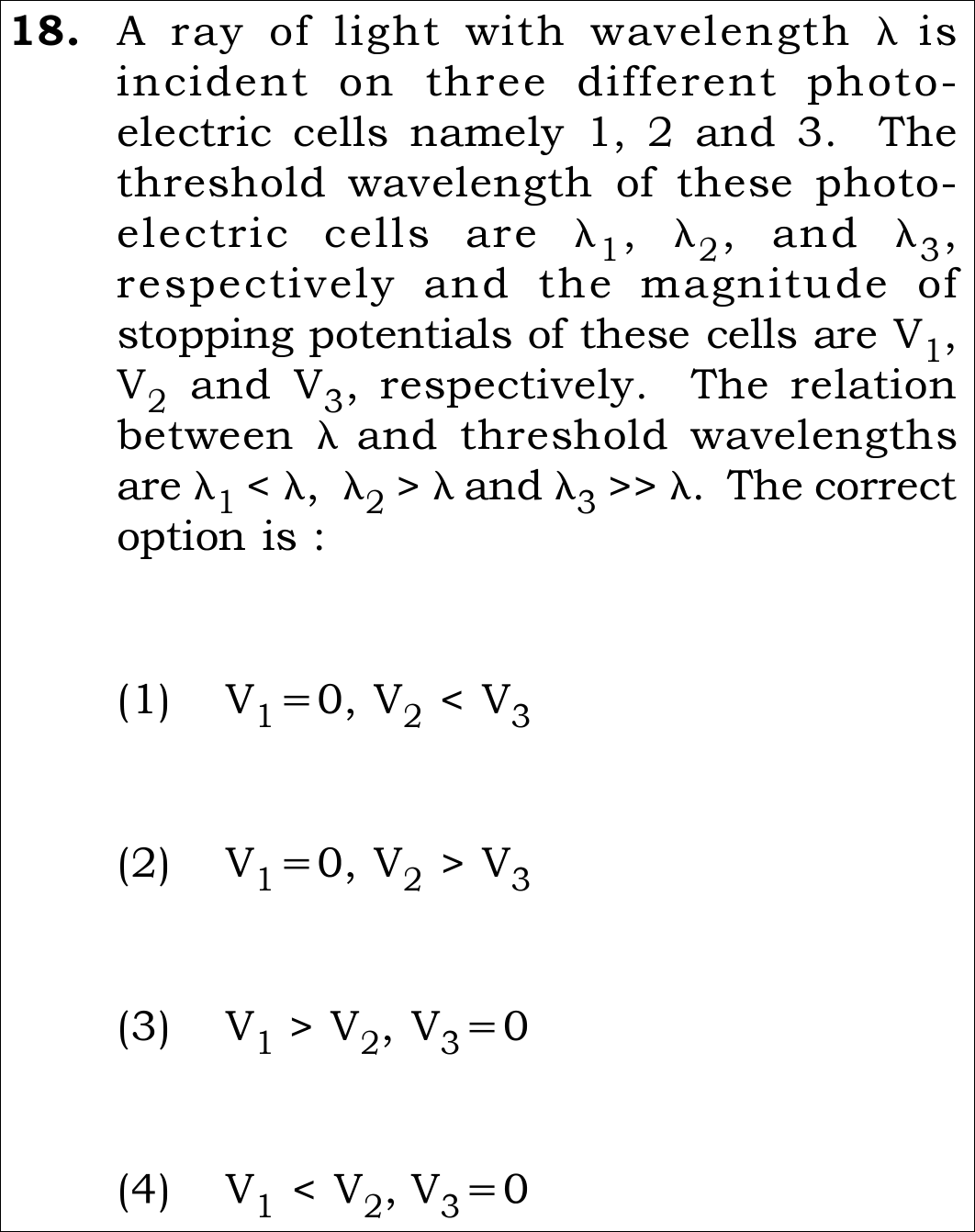 NEET 2026 Physics Question 18