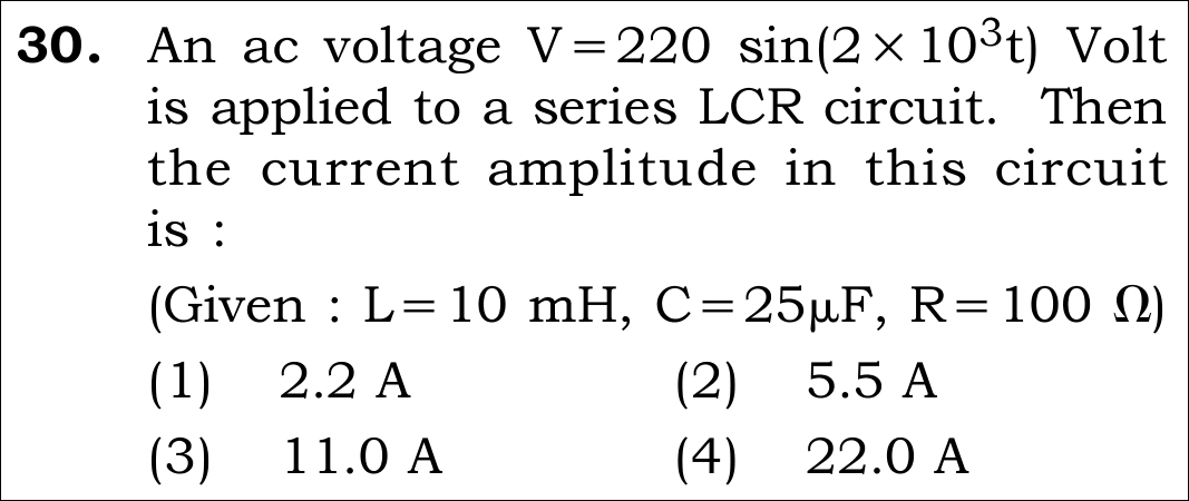 NEET 2026 Physics Question 30