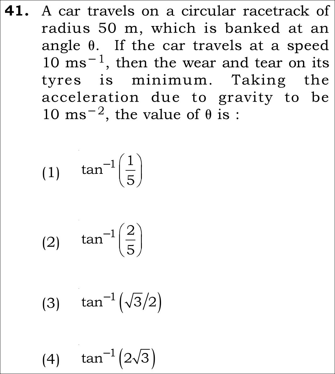 NEET 2026 Physics Question 41