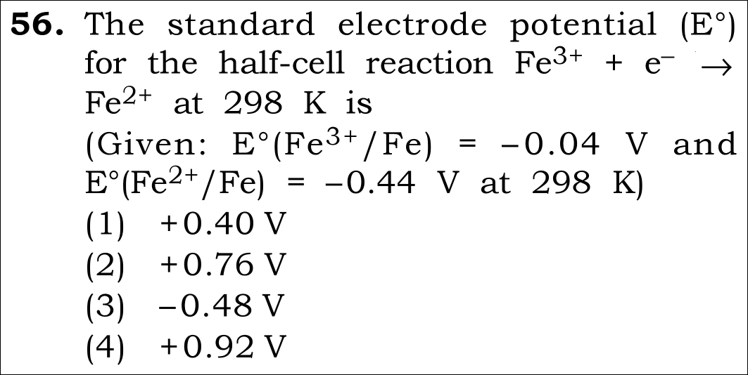 NEET 2026 chemistry Question 56