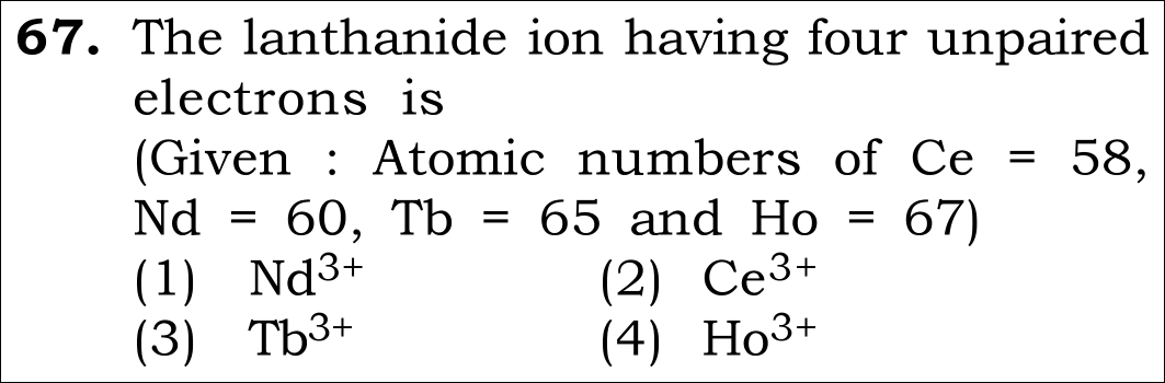 NEET 2026 chemistry Question 67