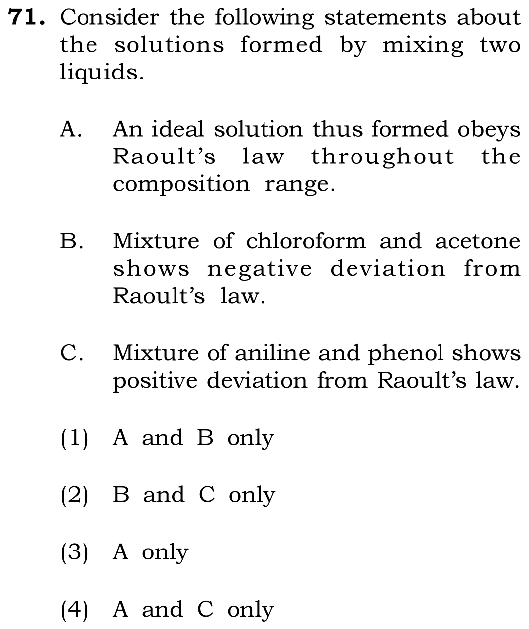 NEET 2026 chemistry Question 71
