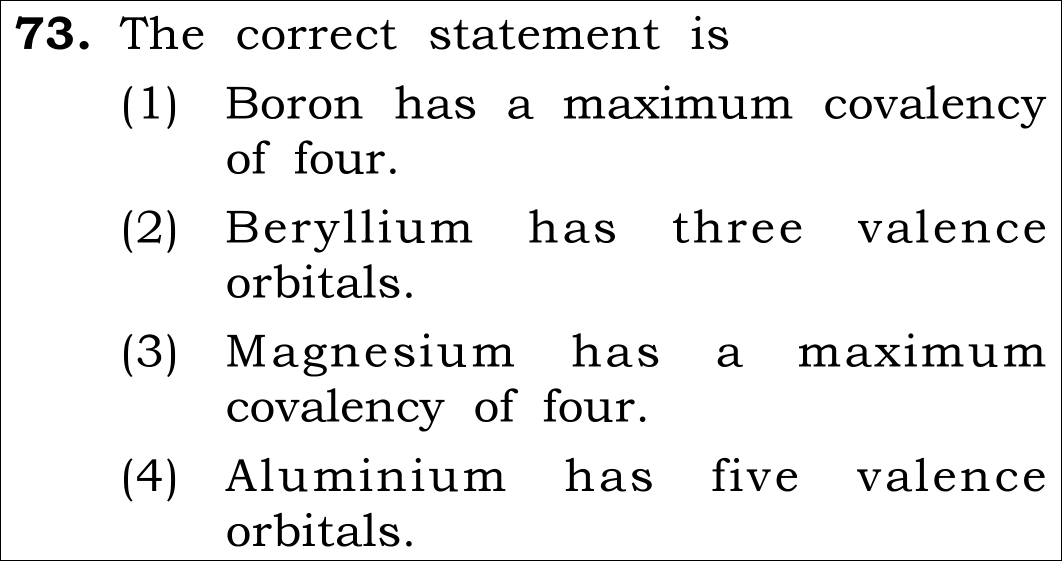 NEET 2026 chemistry Question 73