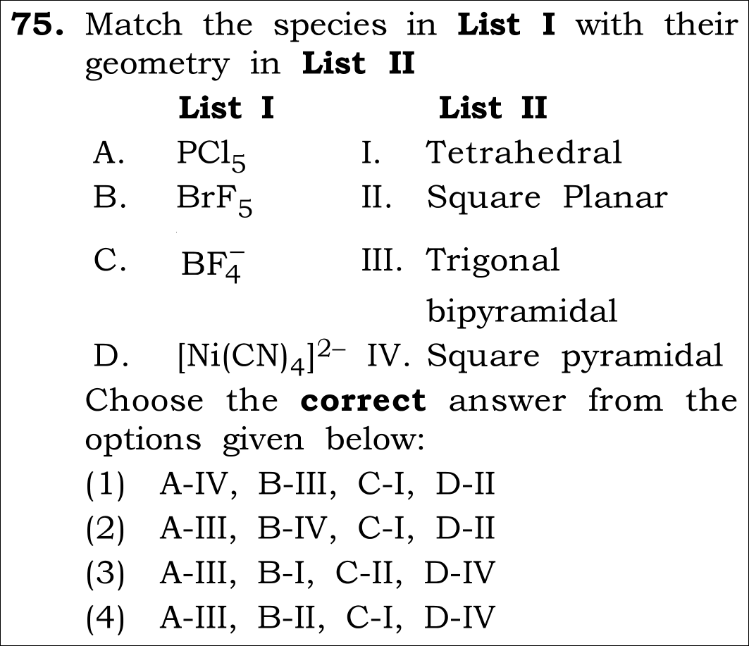NEET 2026 chemistry Question 75