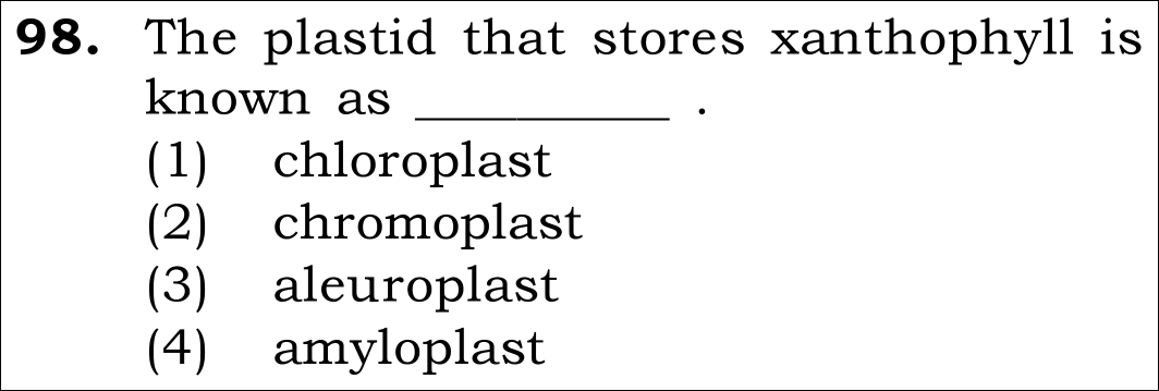 NEET 2026 Botany Question 98